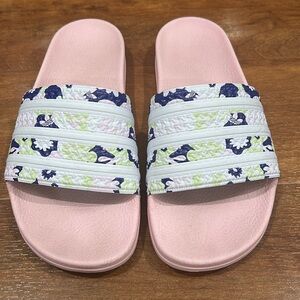Cute adidas slides for summer ,worn few times